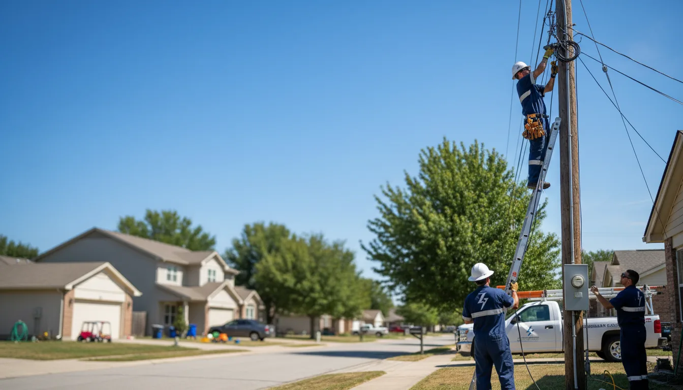 Residential electrician providing installation services in Hot Springs Village, AR